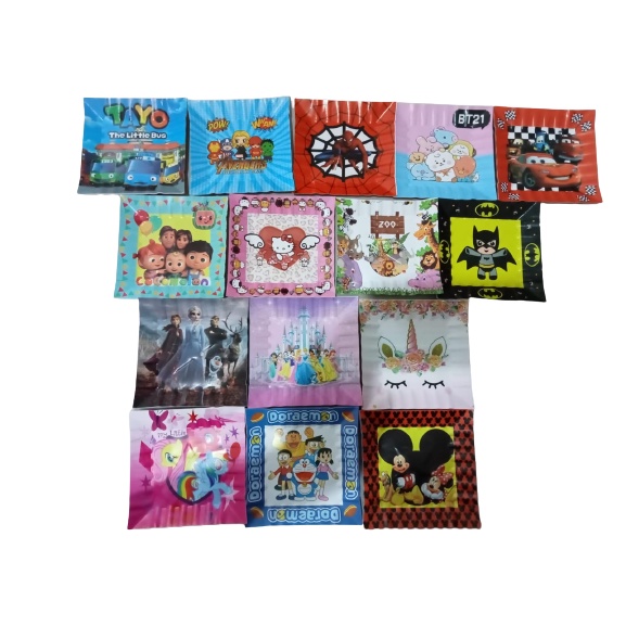 PIRING KERTAS KUE ULANG TAHUN KARAKTER / PIRING KOTAK KUE ULANG TAHUN