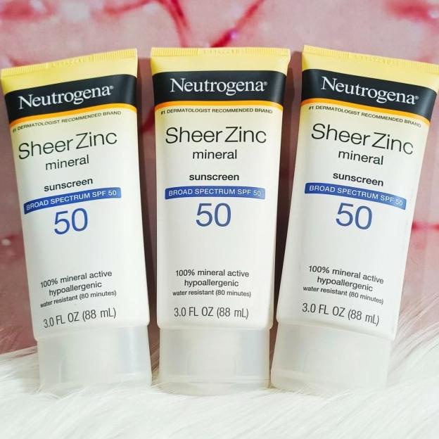 Jual Neutrogena Sheer Zinc DryTouch Sunscreen Lotion with SPF 50