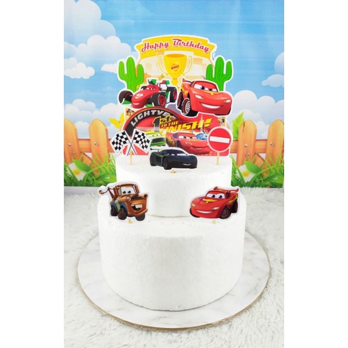 Cake topper/topper kue ultah/hiasan kue STYROFOAM CARS