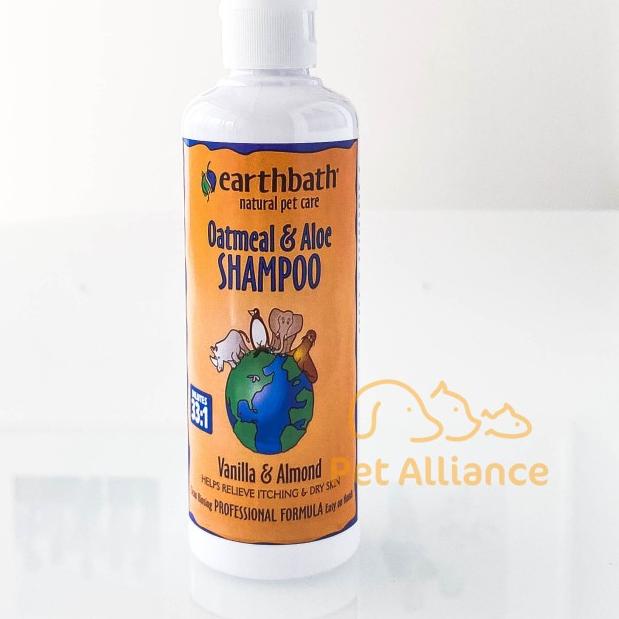 Earthbath Oatmeal & Aloe Shampoo Dog Cat Anjing Kucing REPACK 200ml - Fragrance Free