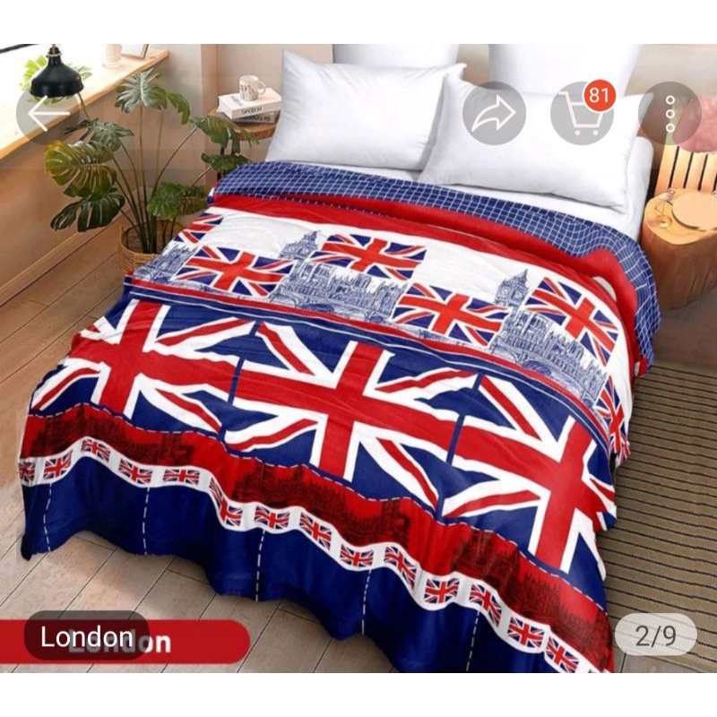 selimut lady rose London 160-200