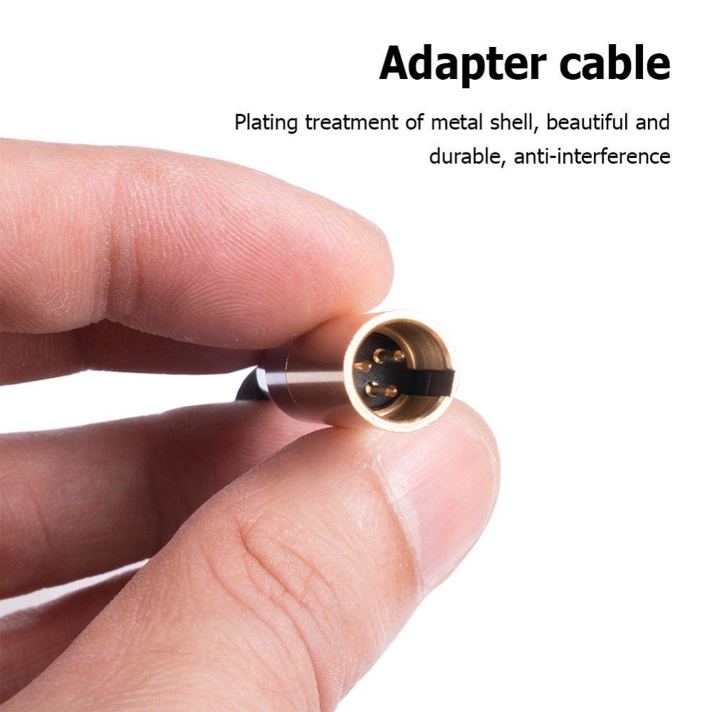 Top Kabel Audio Aluminium Foil Shield 30cm Male To Male Adaptor 6.35mm