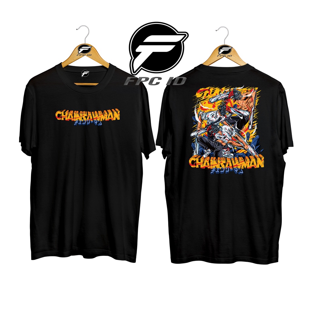 Kaos Anime Chainsaw Man Cotton Combed 30s