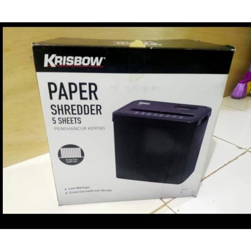 

Mesin Penghacur Kertas Krisbow S215 / Paper shredder krisbow