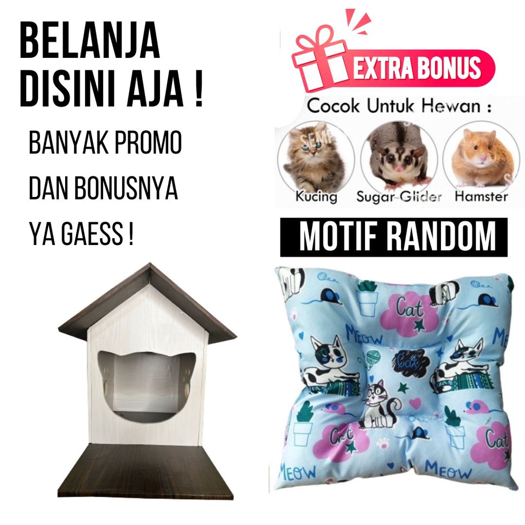 Kandang Rumah Anjing Kandang Kucing Tempat Tidur Anjing Tempat Tidur Kucing Pets Fezone