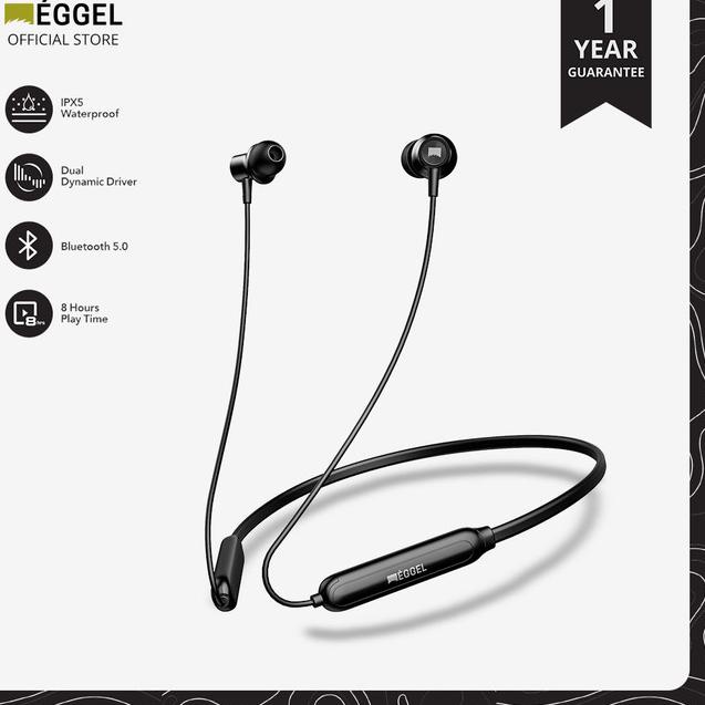 Eggel Liberty 3 Dual Driver Neckband Sports Bluetooth Earphone