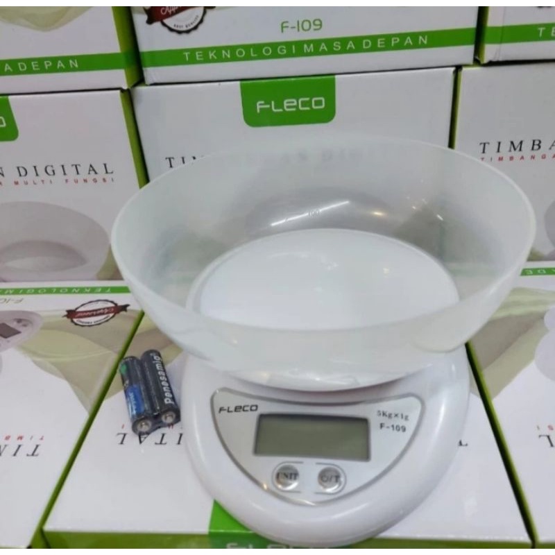 Timbangan Dapur Digital Fleco F-109 Max 5kg