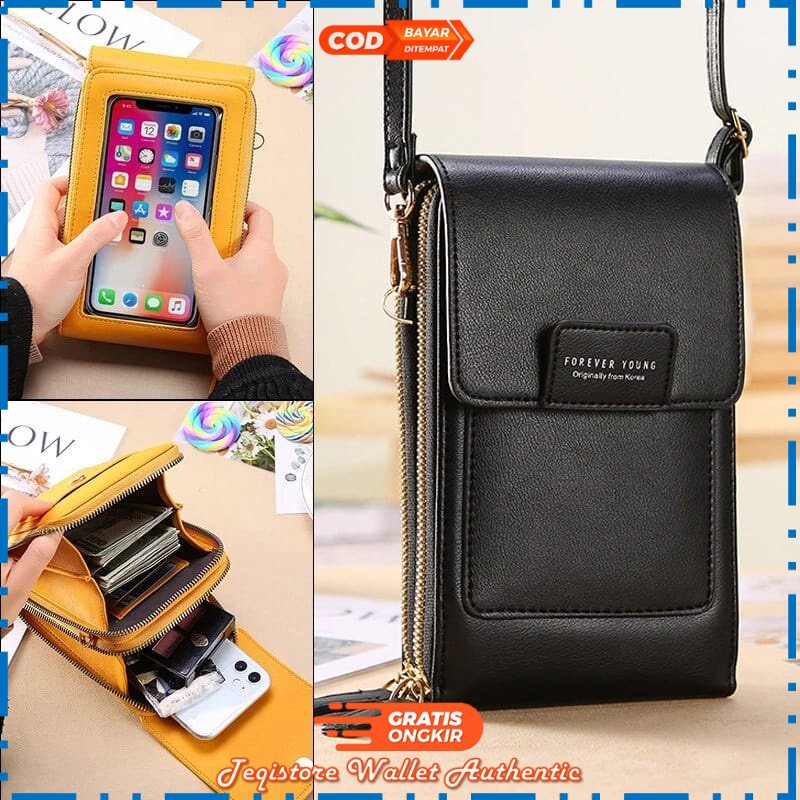Tas Hp Wanita Tas Selempang Remaja Multifungsi Touchscreen Mini Murah Model Import Miniso Korea (KIA