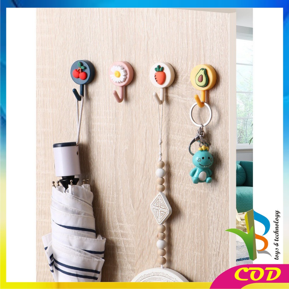 RB-C435 Gantungan HOOK Dinding Karakter Gantungan Motif Lucu Tempel Serbaguna Gantungan Barang karakter lucu