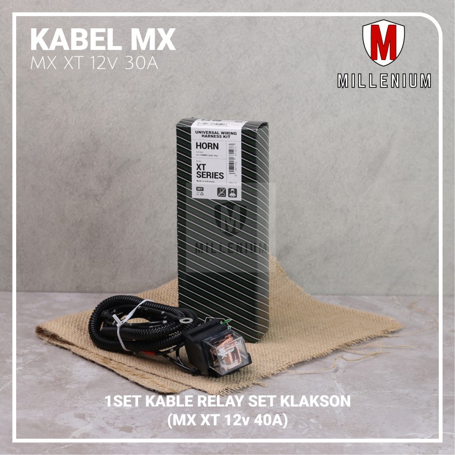 KABEL RELAY KLAKSON MOBIL MOTOR KOMPLIT SIKRING 30A RELAY MX 4 KAKI 12V ORIGINAL