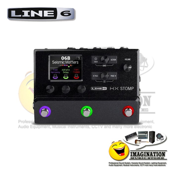 {MusikStore} Line 6 HX Stomp Guitar Multi-effects Floor Processor Berkualitas