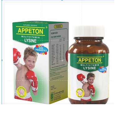 

Appeton Lysine dengan Prebiotik 60 Tablet