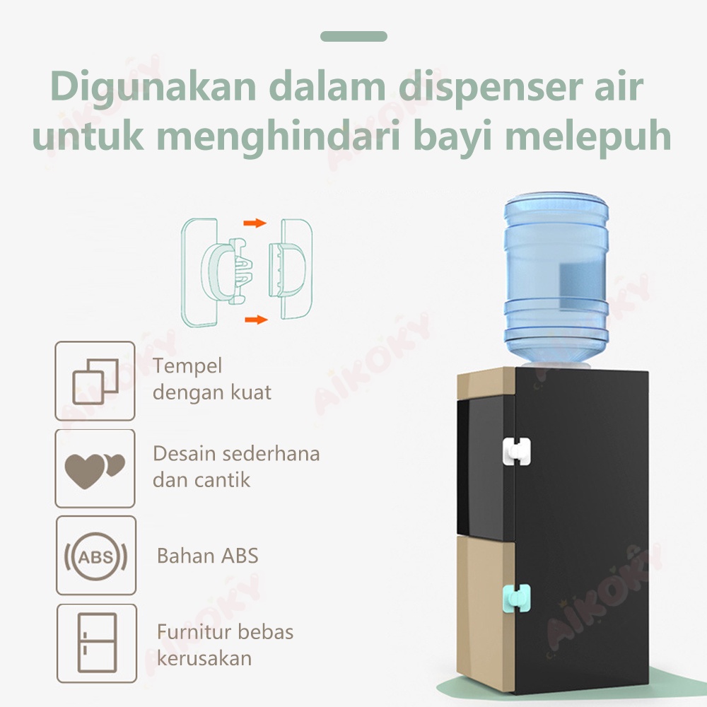 Aikoky Kunci Kulkas Pengaman Anak/Safety lock pintu kulkas/Kunci Lemari