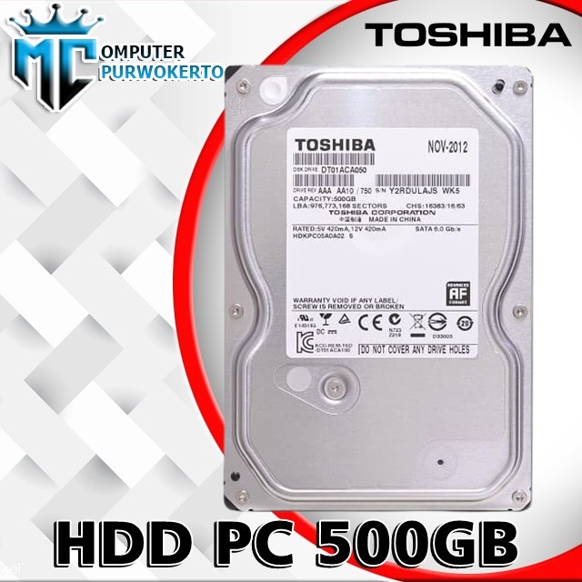 Harddisk Internal PC 3.5inch 500GB sata GARANSI 1 Tahun