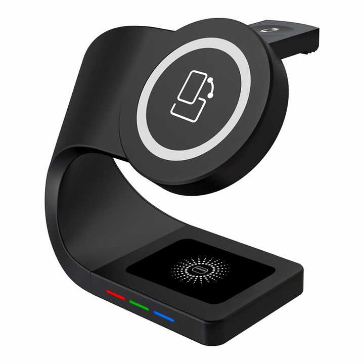 Magnetic Suction Wireless Charger Powerful Magnet 4in1