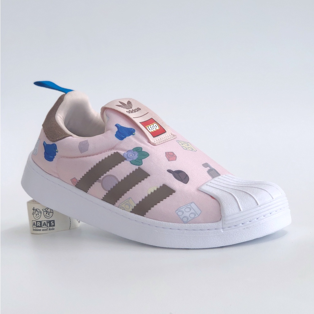[ORIGINAl] ADIDAS x LEGO Superstar 360 Pink Sepatu Anak