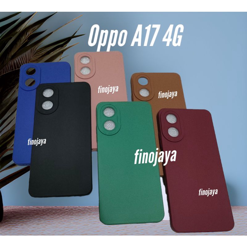 Softcase Oppo A17 Oppo A17 4G Silikon Casing Selicon Case Macaron Pelindung Pro Camera