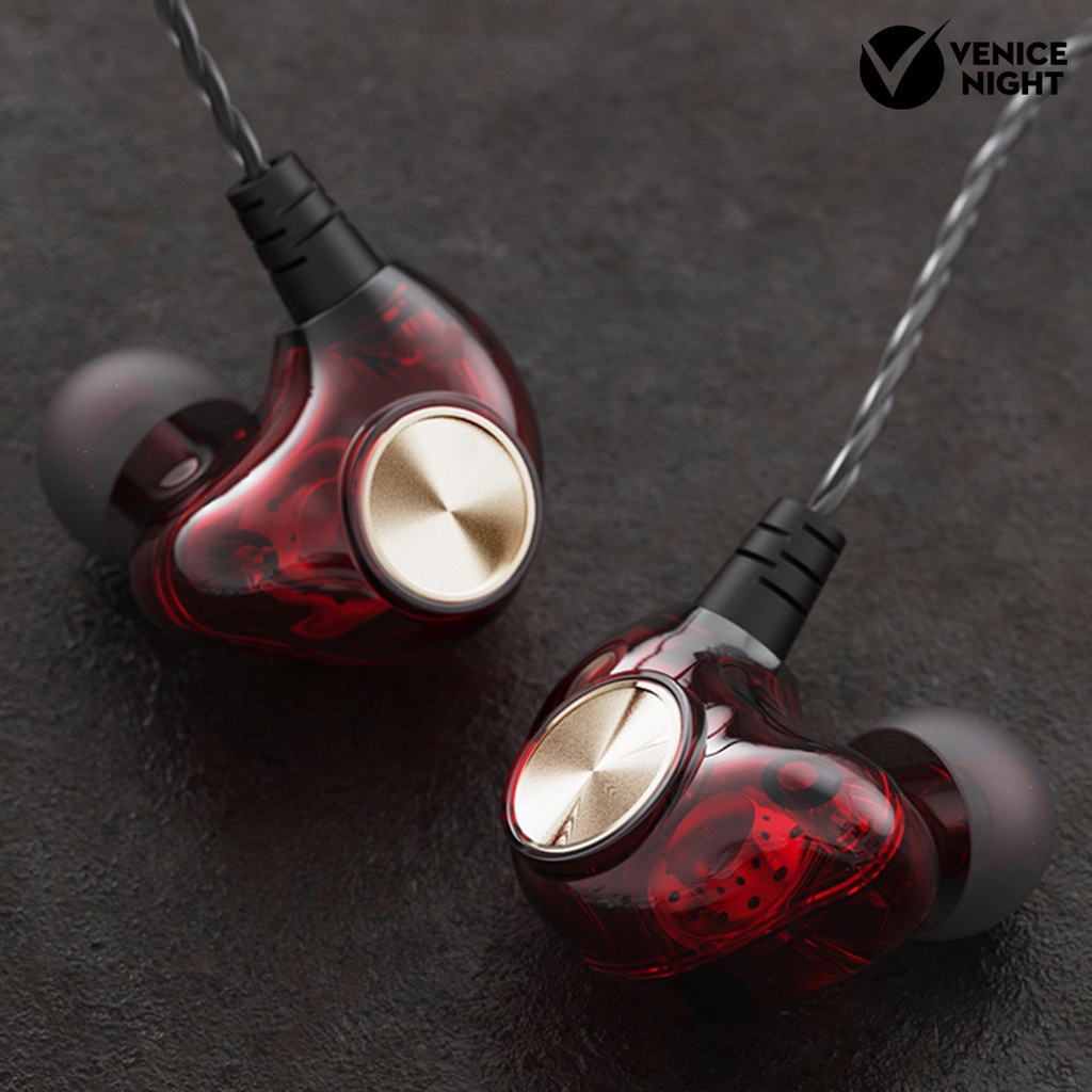 (VNEP) (Berkabel) K1 Universal 3.5mm Jack In-Ear HiFi Bass Earphone Olahraga Headset dengan Mic