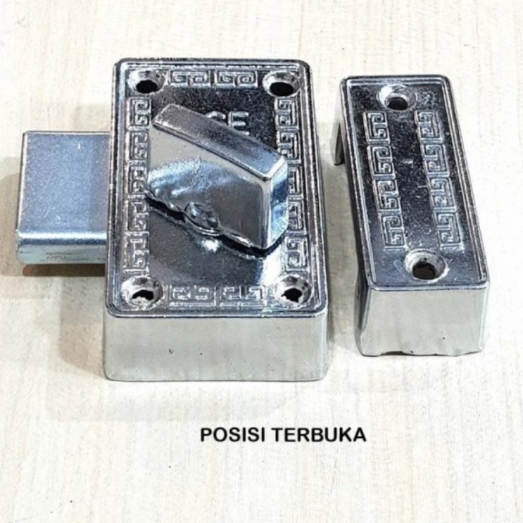 Grendel atau slot pintu putar age Chrome/Slot Grendel Putar Age Selot/GRENDEL SLOT SELOT KUNCI PINTU RUMAH KAMAR MANDI BERKUALITAS ELEGAN