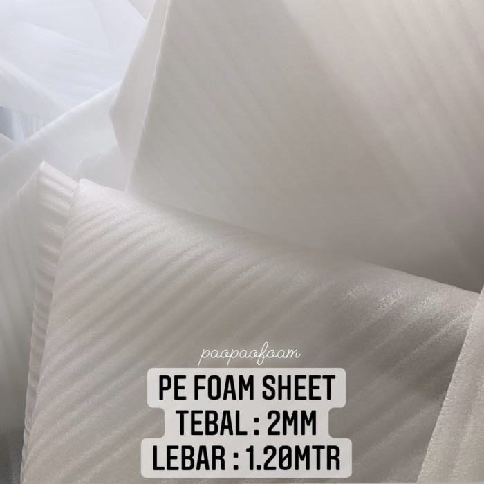 

Busa PE FOAM SHEET 2mm lebar 120cm / packing kemasan meteran