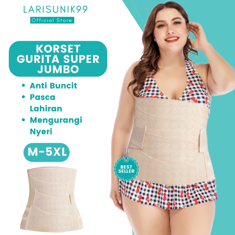 Korset Pelangsing Perut Slimming Melahirkan Jumbo Ukuran M L XL 2XL 3XL 4XL 5XL Big Size Gurita Ibu Melahirkan Perekat Wanita Corset Postpartum Mengecilkan Perut Slimming Stagen Gurita Original Import Premium