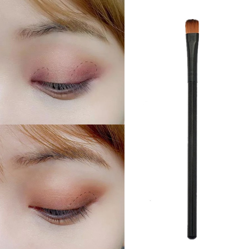 Roselife 1pc Brush Kosmetik / Makeup PRO Premium Bahan Bulu Sintetis Untuk Eyeshadow