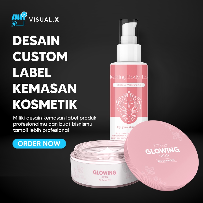 Jasa Desain Label Skincare | Desain Kemasan Kosmetik | Desain Kemasan Lulur Profesional Murah