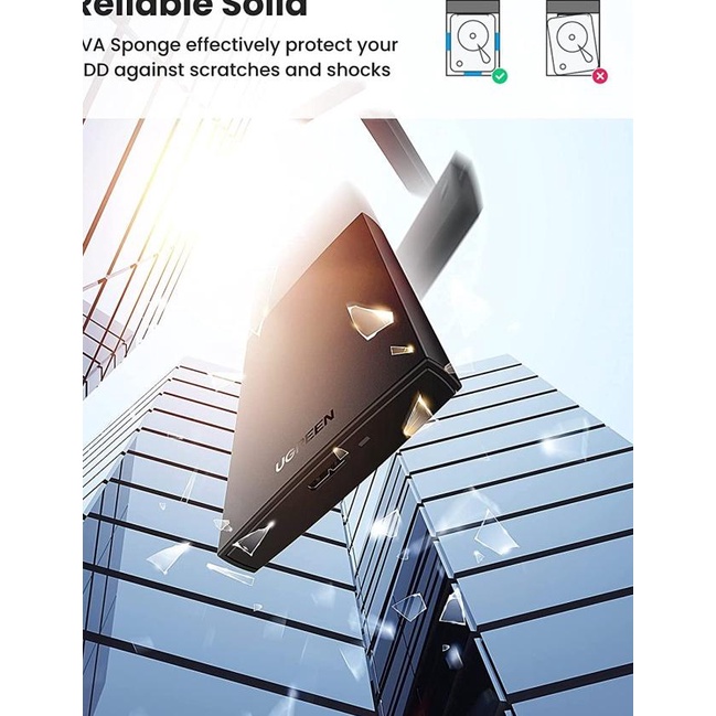 UGREEN Hard Disk Enclosure 2.5" USB-A 3.0 SATA - CM237