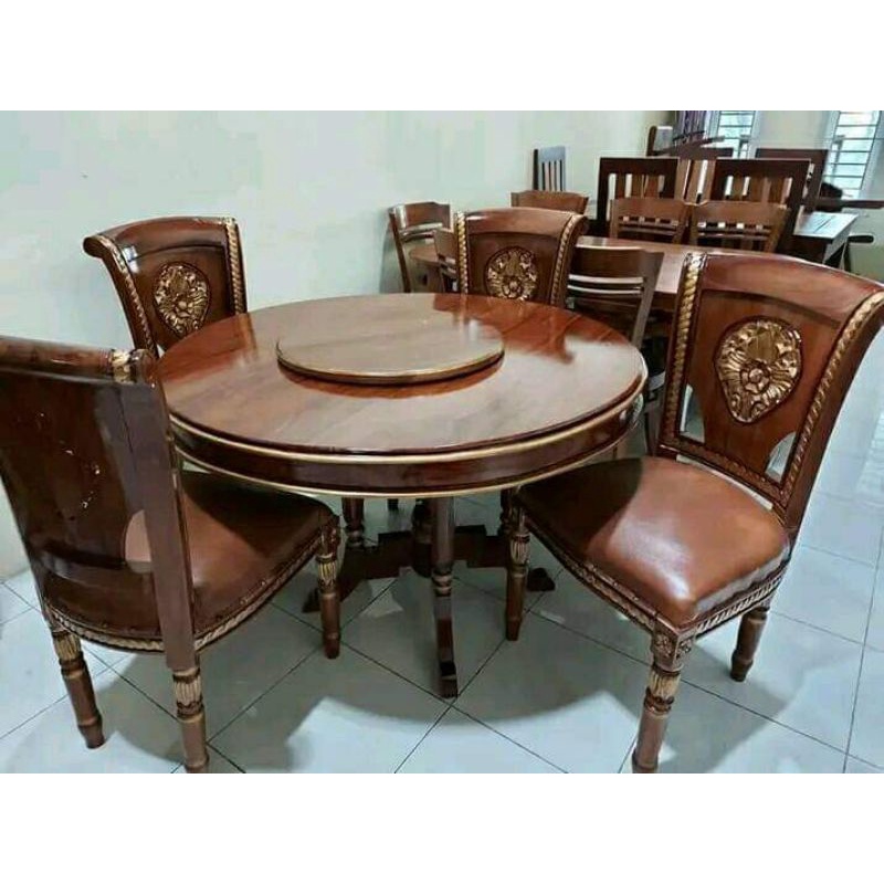 meja makan salina putar meja putar