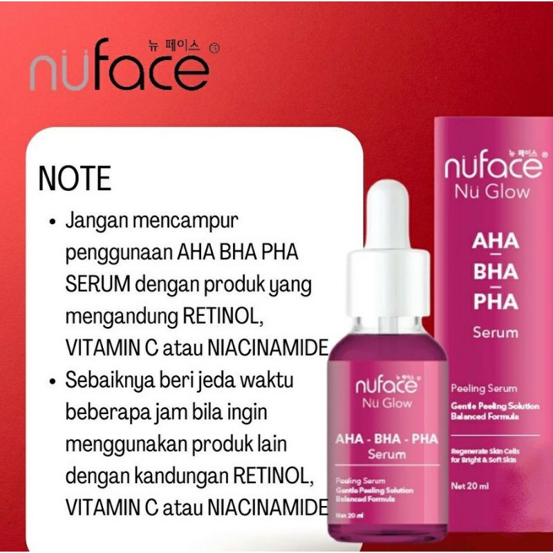 Nu Face Serum AHA BHA PHA / peeling serum 20ml