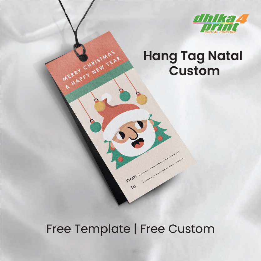 

hang tag natal custom christmas (1 Sisi)