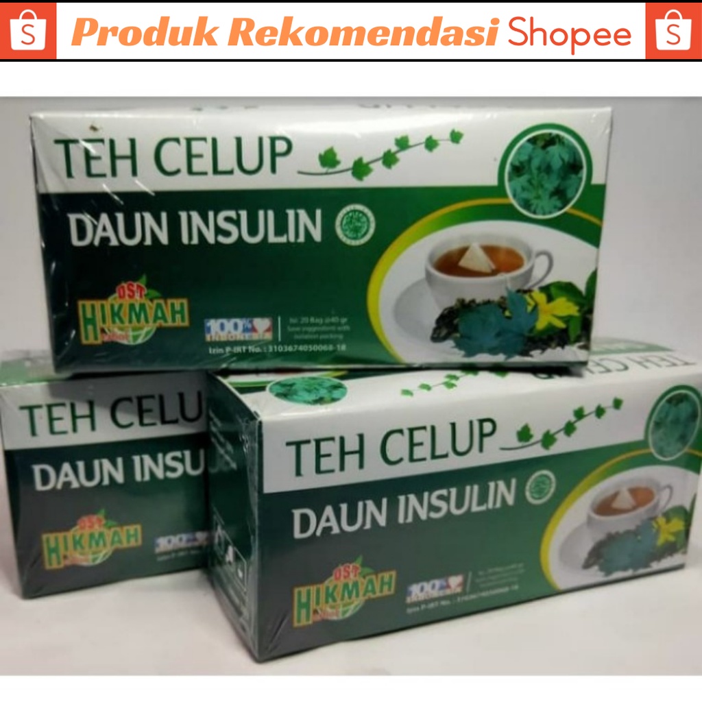 Teh Celup Daun Insulin Diabetes Original Asli