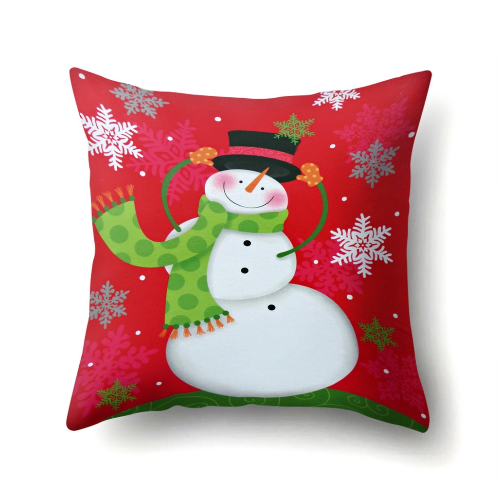 SARUNG BANTAL 02 Kursi SOFA NATAL  45 x 45cm Santa CHRISTMAS HOLIDAY Dekorasi Xmas Hiasan Pillow Case