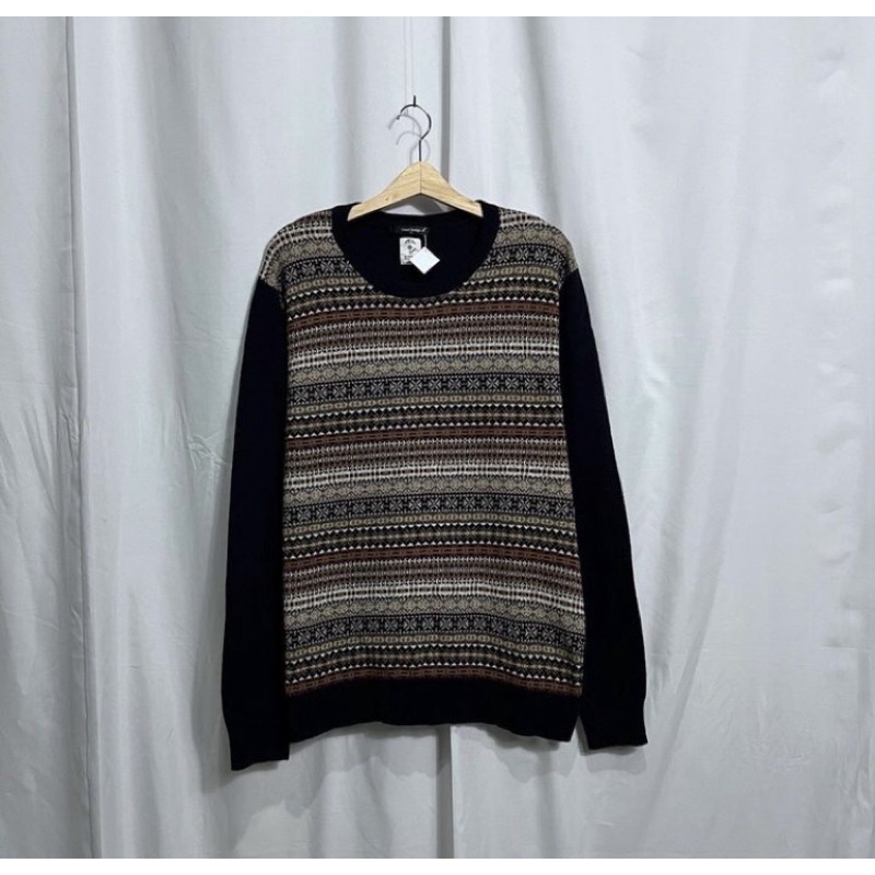 MIND BRIDGE NAVAJO CREWNECK KNIT RAJUT