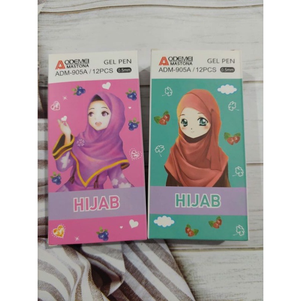 

(12PC)BOLPOIN GEL AODEMEI HIJAB ADM-905A