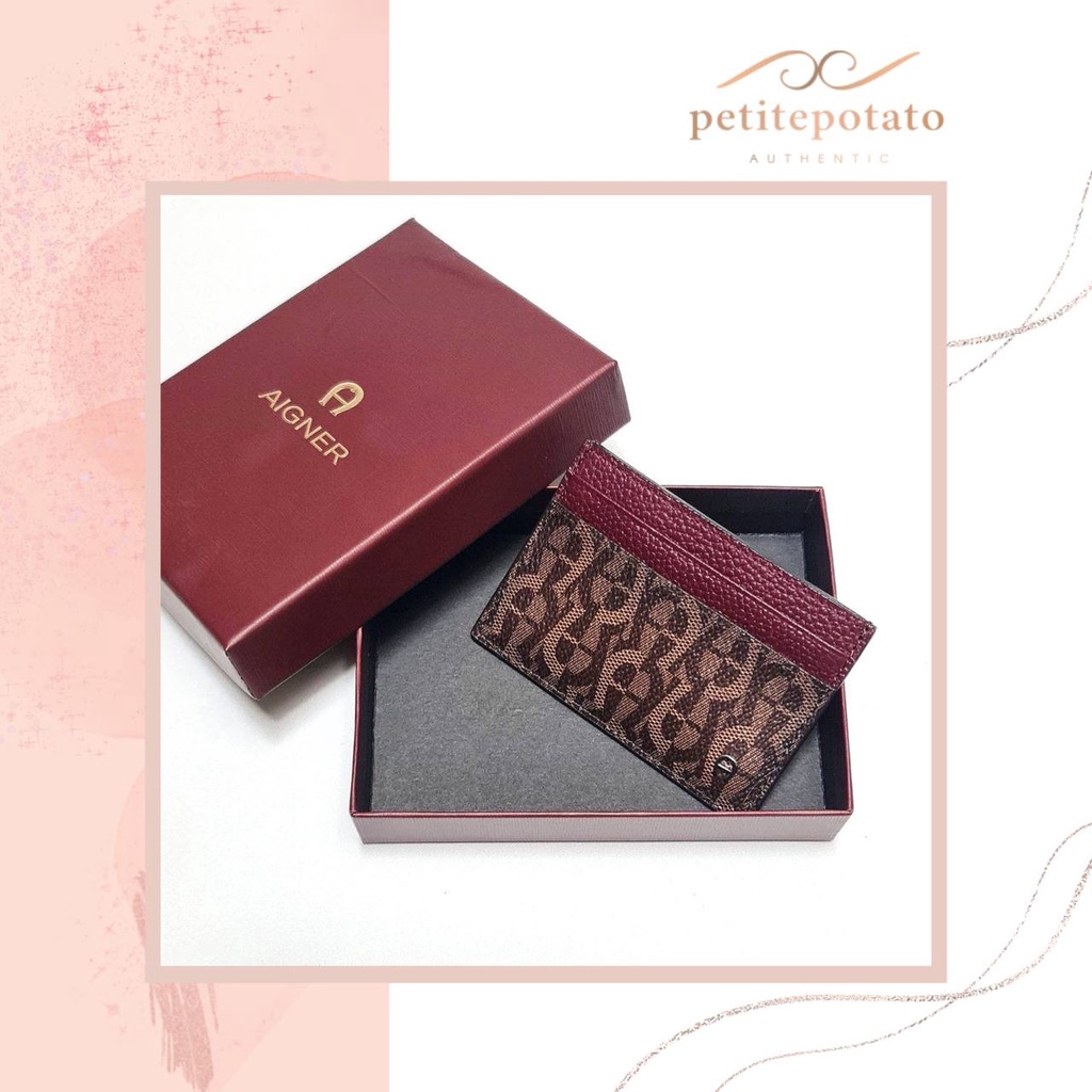 DOMPET BRANDED WANITA AIGNER CARD CASE / HOLDER WALLET