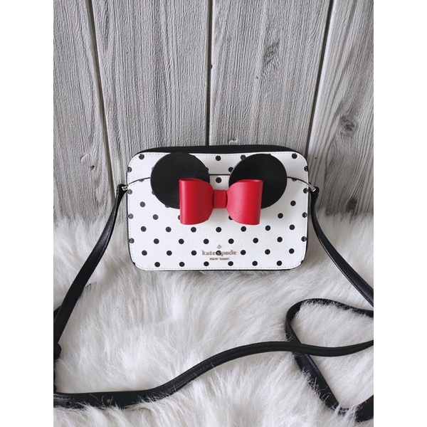 Kate Spade Disney Minnie Mouse Polka Dot Crossbody Bag tas slempang