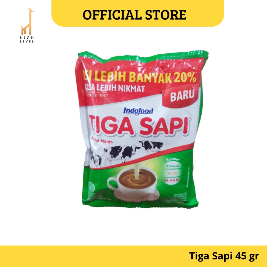 Jual Susu Kental Manis Tiga Sapi Sachet 45 Gr Shopee Indonesia