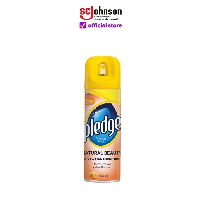 Pledge Aerosol Orange 160gr Pembersih &amp; Pengkilap Furtniture