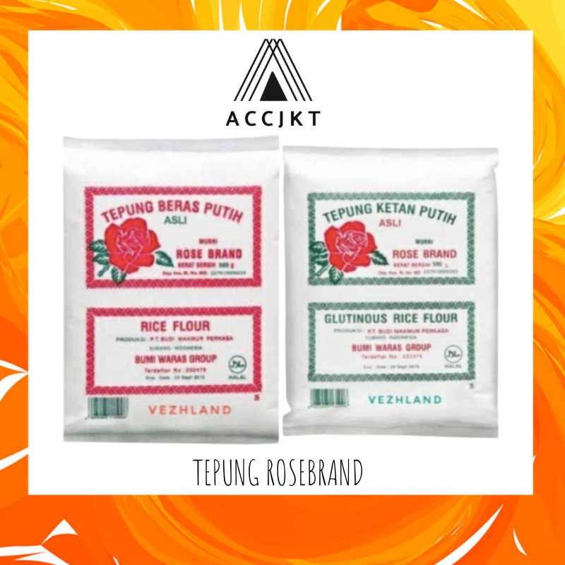 

Tepung Beras / TEPUNG KETAN Rose Brand 500 Gram ROSEBRAND ACCJKT