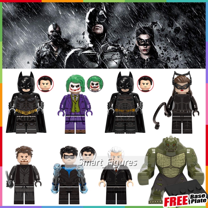 X0341 Mainan Action Figure Mini Karakter Joker Catwoman Croc Pennyworth DC Batman Begins