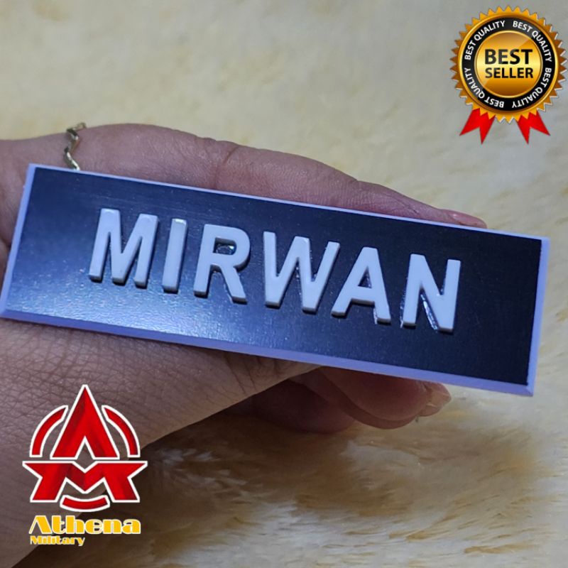 Name Tag Timbul | Papan Nama Timbul ( max 8 huruf )