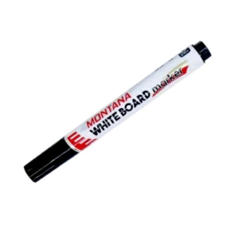 SPIDOL HITAM WHITEBOARD MONTANA MW - 12 SPIDOL BISA DI ISI ULANG