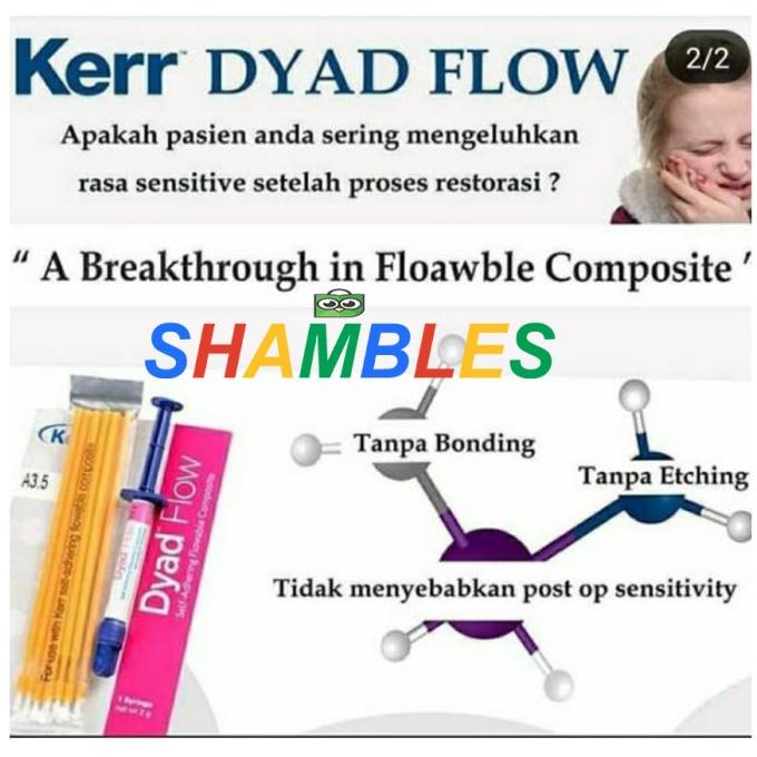 Dyad Flow Kerr Composite Flow Self Adhesive Flow Composite ---TERBARU---