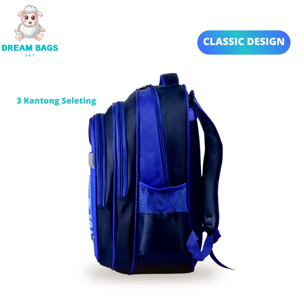 Tas Sekolah Anak SD Laki Karakter Timbul 3D Import Dream Bags DB6112 - Tas Ransel Anak Import - Tas Anak Laki Laki