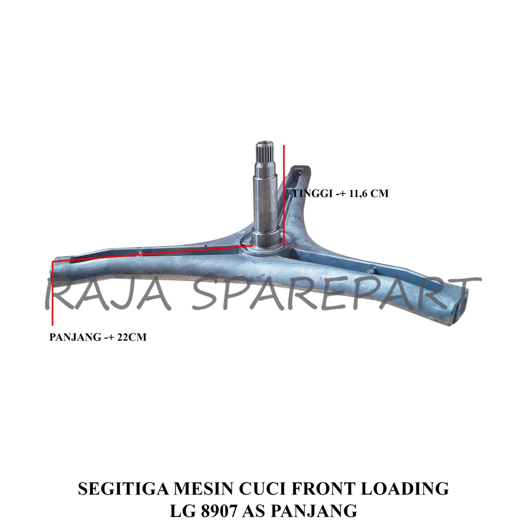 SEGITIGA MESIN CUCI FRONT LOADING LG 8907 AS PANJANG