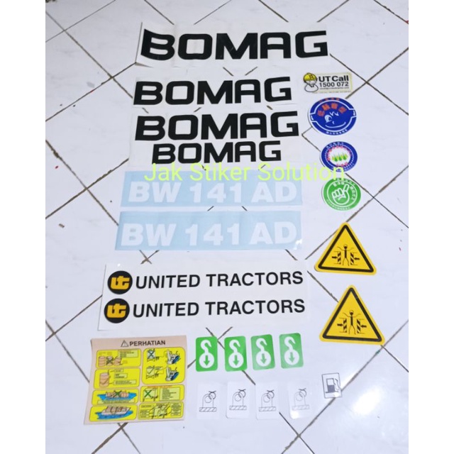 Stiker Bomag BW 141 AD Tandem Vibratory Roller