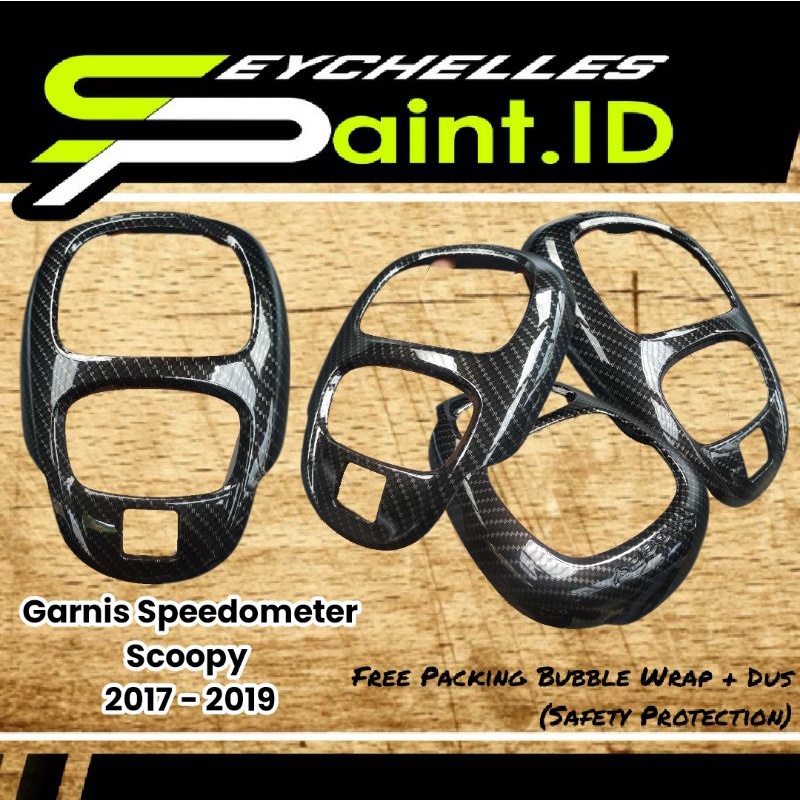 Cover Carbon Garnis Speedometer Scoopy eSP 2016 19 Motif Kevlar
