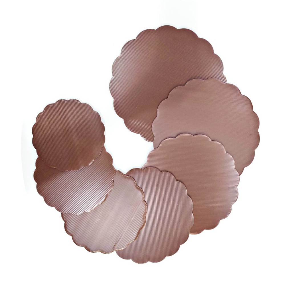 Alas Kue Coklat bulat/Papan tart coklat bulat uk 22cm