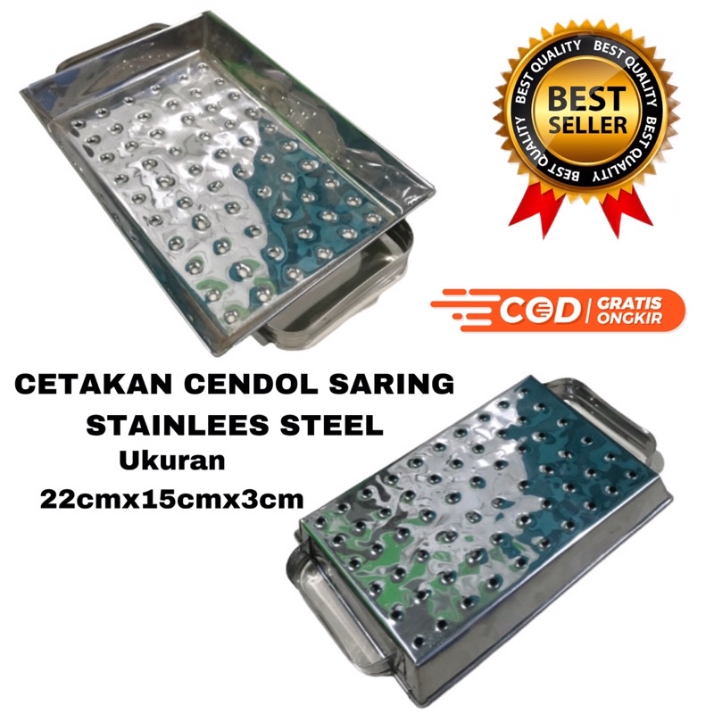 Cetakan Cendol Dawet Ayu Saring Stainless Murah Cetakan Cendol Dawet Ayu Nampan Cetakan Cendol Sarin